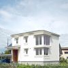 長岡千代栄町の家　完成写真　②　優しい色の外観